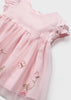 1802 Mayoral Little Girls Tutu Embroidered Tulle Fairy Princess Dress, Pink