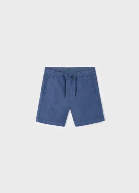 3249 Mini Boys Cotton Linen Shorts - Indigo Blue