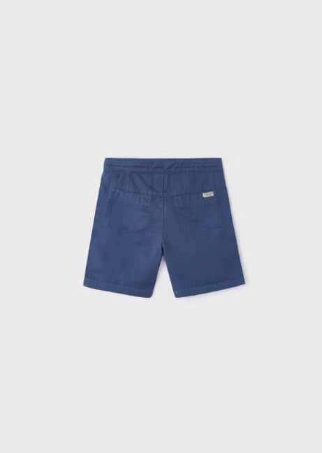 3249 Mini Boys Cotton Linen Shorts - Indigo Blue