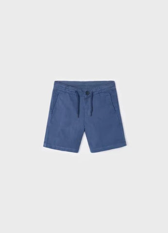 3249 Mini Boys Cotton Linen Shorts - Indigo Blue