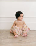 Ollie Jay Velvet & Confetti Tulle Ballet Back Bodysuit Dress - Cream