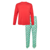 Posh Peanut Bamboo Men's L/S Crew Neck PJ Lounge Set - Santa Medley