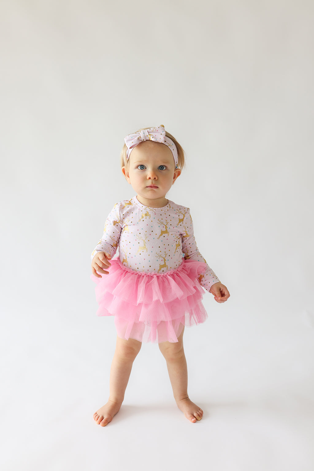 Posh Peanut - Ryleigh - Long Sleeve Tulle Skirt Bodysuit 12-18M Posh Peanut - Ryleigh - Long Sleeve Tulle Skirt Bodysuit 12-18M
