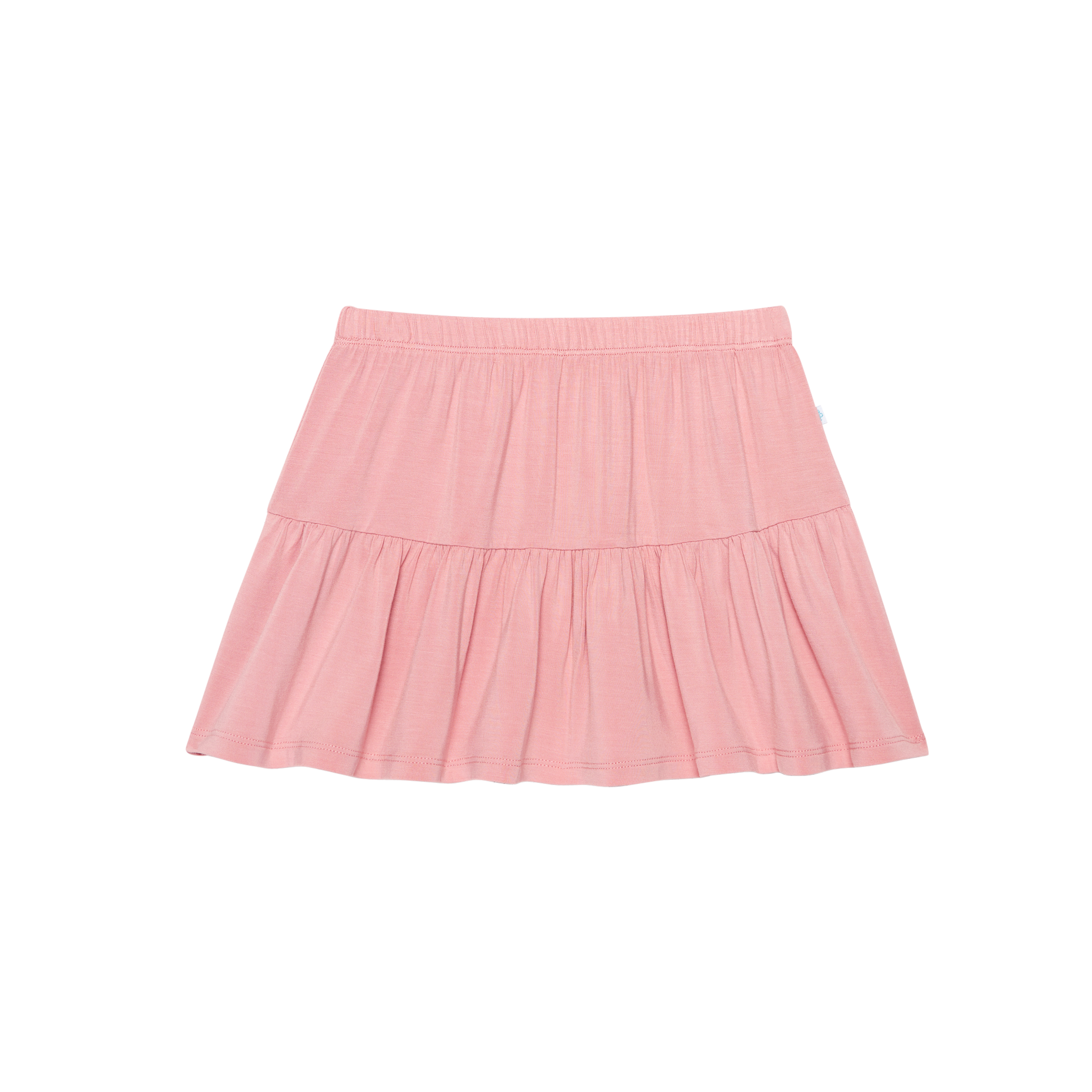 Posh Peanut Bamboo Tiered Ruffle Skirt - Autumn Blush