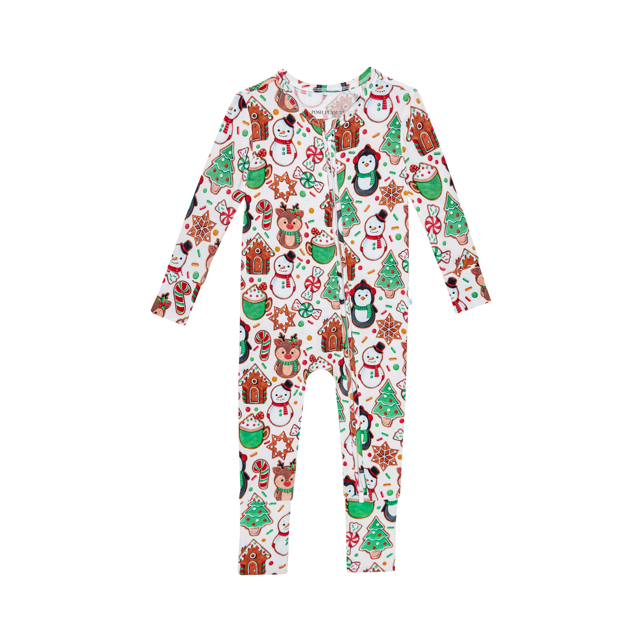 Posh Peanut Bamboo Convertible Zippered One Piece UNISEX - Cookie Medley