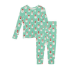 Posh Peanut Bamboo Kids L/S 2PC Basic PJ Lounge Set - UNISEX Santa Medley