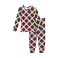 Posh Peanut Kid/Tween Pacci Fleece L/S Basic Pajama UNISEX - Marqui Classic Holiday Plaid