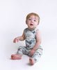 Posh Peanut Bamboo Raceback Romper -  UNISEX Sharkly