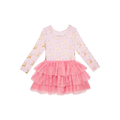 Posh Peanut Bamboo L/S Tulle Twirl Dress -  Ryleigh Gold Foil Reindeer