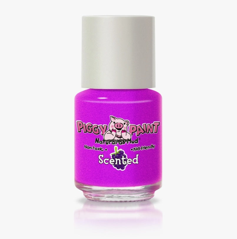 Piggy Paints SCENTED - Non-toxic, Scented, Natural, Kid-safe Nail Polish - Grouchy Grape