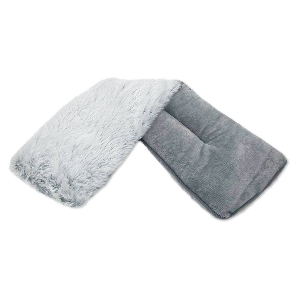 Plush Warmies Heatable Neck Wrap 19"L, Marshmallow Gray