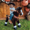 PonyCycle Ride On Toy Horse - Bay Dark Brown Pony, Ux421