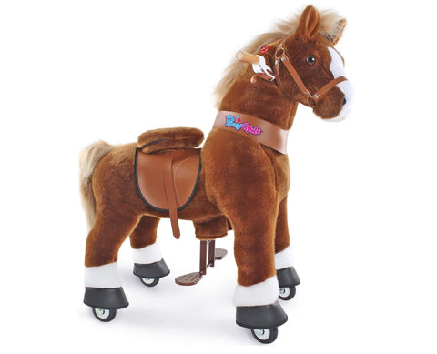 PonyCycle Ride On Toy Horse - Brown Pony