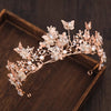 Rose Gold Crystal Butterfly Tiara/Crown