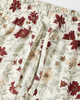 Rylee + Cru Mini Girls Wide Leg Lounge Set - Ruthie Holiday Floral, Ivory Boxy Top
