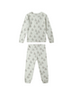 Rylee + Cru Mini Kids UNISEX Organic Cotton PJ Lounge Set - Trees Pistachio