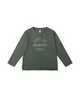 Rylee + Cru Mini UNISEX L/S Graphic Tee - Life is Wonder Full, Evergreen