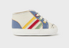 Multi Striped Soft Bear Soled Sneakers - Side View