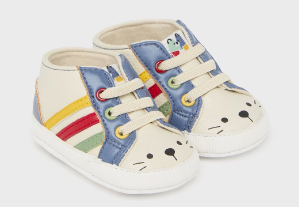 9694 Mayoral Baby Unisex Multi Striped Soft Bear Soled Sneakers