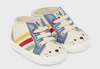 Multi Striped Soft Bear Soled Sneakers - Front View