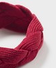Intarsia Knit Dress & Headband Set, Cherry Bear - Close-up Headband