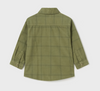 Micro Corduroy Button-Up Overshirt - Bayleaf Green - Back