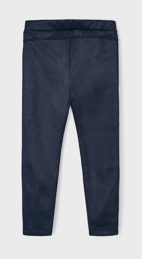 Shimmer Slim Fit Riding Pants - Navy - Back