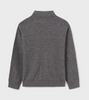 Mayoral Tween/Teen Boys Collared Henley Polo Sweater - Grey - Back