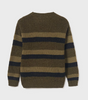 Mayoral Tween/Teen Boys Knit Striped Crewneck Sweater - Rosemary - Back