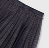 Mayoral Tween/Teen Girls Plaid Tulle Skirt - Navy - Close Up