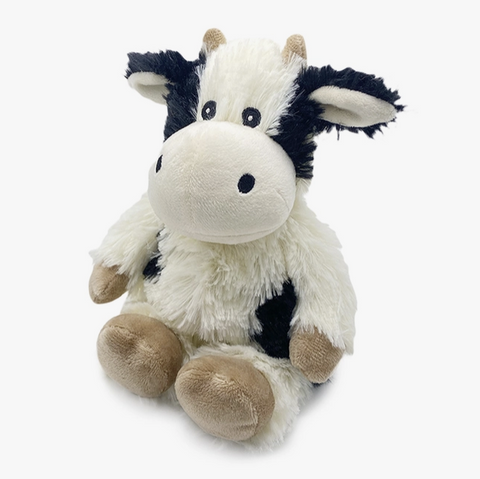 Warmies Junior Plush Heatable Toys, Black/White Cow - 9 Inch