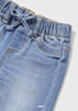 596 Baby Sustainable Cotton Denim Jeans, Rolled Hem - Light Wash