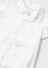 1194 Baby S/S Collared Dress Shirt - White