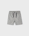 3279 Mini Boys Cotton Linen Striped Shorts - Indigo Blue