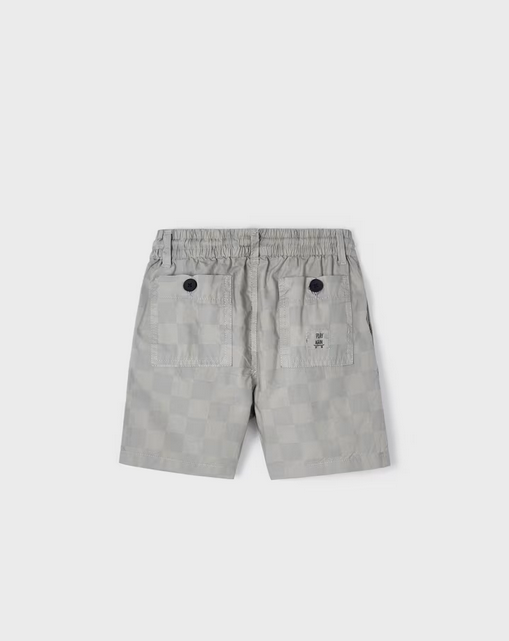 3279 Mini Boys Cotton Linen Striped Shorts - Indigo Blue