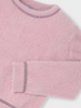 4353 Mini Girl Fuzzy Sweater for Girls - Nude Pink