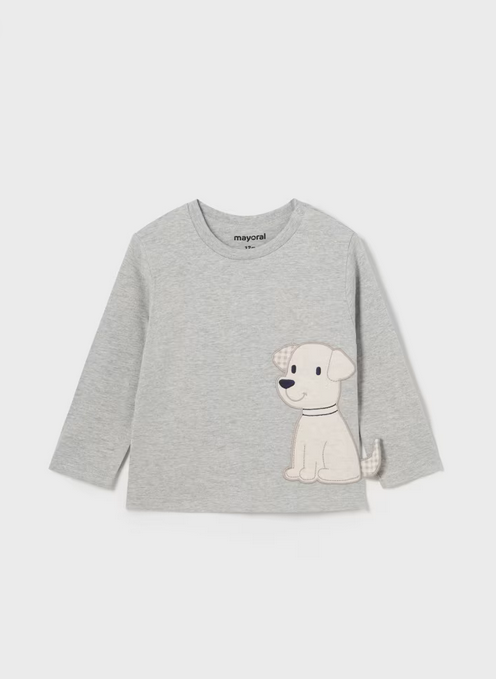 2043 Baby & Toddler Puppy T-Shirt - Ash Grey