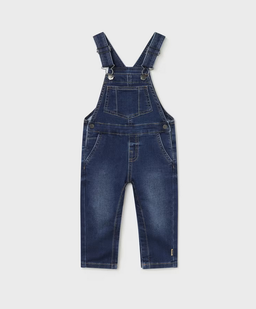 2637 Baby & Toddler Soft Denim Overalls - Dark