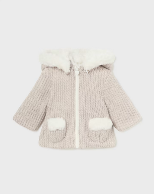 2447 Infant UNISEX Reversible Pullover Plush Jacket - Walnut