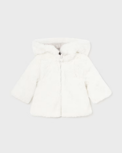 2447 Infant UNISEX Reversible Pullover Plush Jacket - Walnut
