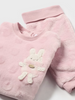 2508 Infant Velour Bunny Jogger Set - Blush