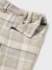 2522 Infant Boys Checked Flannel Plaid Pants - Walnut