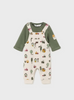 2622 Infant Print Padded Fleece Set - Forest