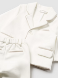 2893 Infant Boys Jacket and Pant Suit - Ivory
