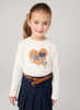 4906 Mini Girls Denim Skirt with Belt - Dark