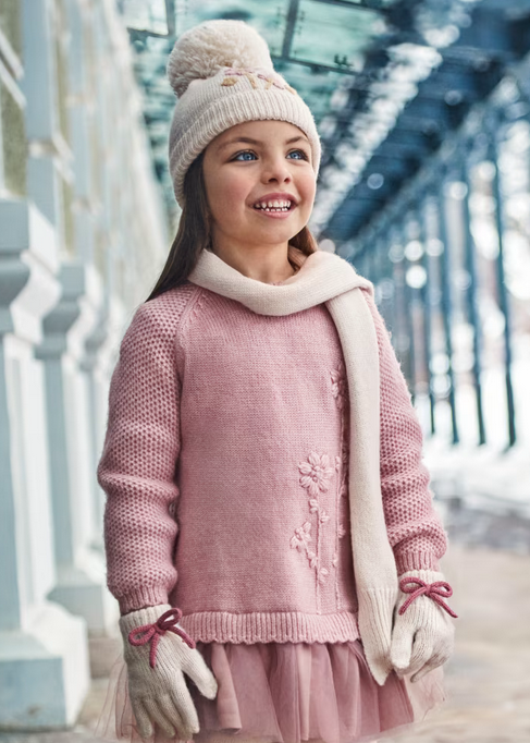 4918 Mini Girls Combined Knit Dress - Rose 4 yrs (fits 4-5 yrs) 4918 Mini Girls Combined Knit Dress - Rose 4 yrs (fits 4-5 yrs)