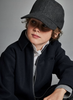 7106 Mayoral Tween/Teen Boys Knit Zip Modern Car Coat - Navy