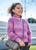 7307 Mayoral Tween/Teen Girls Quarter Zip Gradient Jersey - Mauve