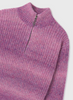 7307 Mayoral Tween/Teen Girls Quarter Zip Gradient Jersey - Mauve