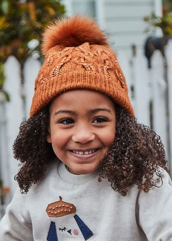 10834 Mayoral Mini/Teen Knit Cap - Caramel